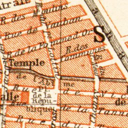 Waldin Calais city map, 1910 digital map