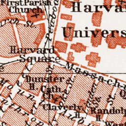 Waldin Cambridge (Massachusetts) city map, 1909 digital map