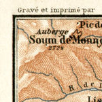 Waldin Cauterets and environs map, 1902 digital map