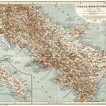 Waldin Central Italy map, 1929 digital map
