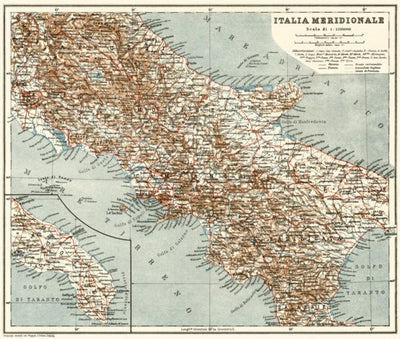 Waldin Central Italy map, 1929 digital map