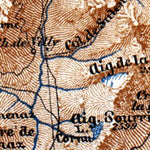 Waldin Chamonix and Sixt Valleys map, 1885 digital map