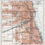 Waldin Chicago, general plan, 1909 digital map