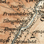 Waldin Chur and Arosa environs map (with Schanfigg), 1909 digital map