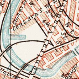 Waldin Cleveland city map, 1909 digital map