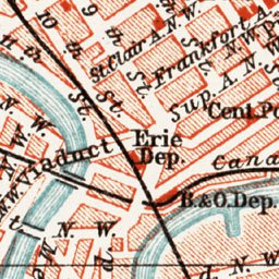 Waldin Cleveland city map, 1909 digital map