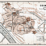 Waldin Coimbra city map, 1913 digital map