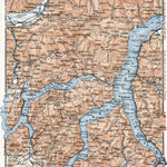 Waldin Como and Lugano Lakes map, 1909 digital map