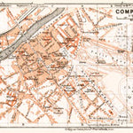 Waldin Compiègne city map, 1931 digital map