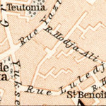 Waldin Constantionople (قسطنطينيه, İstanbul, Istanbul), central part map, 1905 digital map