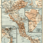 Waldin Corfu Isle map, 1928 digital map