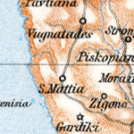 Waldin Corfu Isle map, 1929 digital map