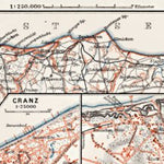 Waldin Cranz (now Zelenogradsk), Rauschen (now Svetlogorsk) and suburbs, 1911 digital map