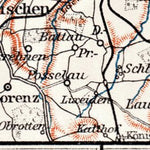 Waldin Cranz (now Zelenogradsk), Rauschen (now Svetlogorsk) and suburbs, 1911 digital map