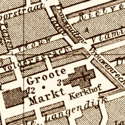Waldin Delft city map, 1904 digital map
