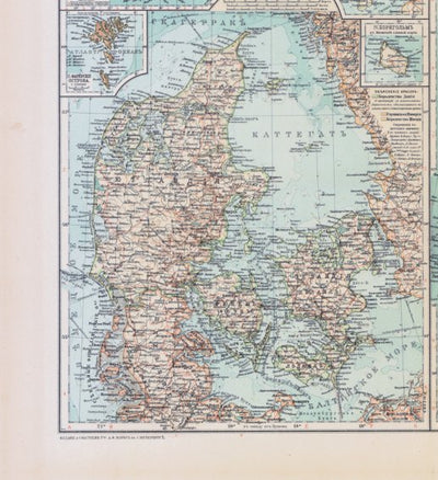 Waldin Denmark Map (in Russian), 1910 digital map