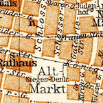 Waldin Dresden central part map, 1906 digital map