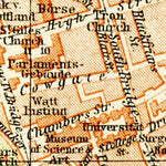 Waldin Edinburgh city map, 1899. Environs of Edinburgh digital map