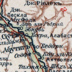 Waldin Egypt Map, in Russian, 1910 digital map