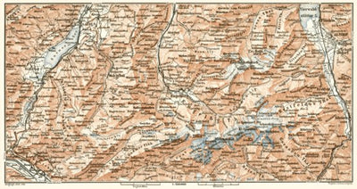 Waldin Engelberg and environs map, 1909 digital map