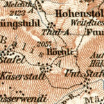 Waldin Engelberg and environs map, 1909 digital map