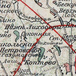 Waldin Environs of Moscow from 1910 digital map