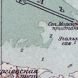Waldin Environs of St. Petersburg from 1910 digital map