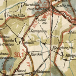 Waldin Estonian Road Map, Plate 11: Rapla. 1938 digital map