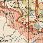 Waldin Estonian Road Map, Plate 13: Mustla. 1938 digital map