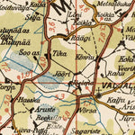 Waldin Estonian Road Map, Plate 4: Eastern Saaremaa. 1938 digital map