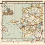 Waldin Estonian Road Map, Plate 5: Haapsalu. 1938 digital map
