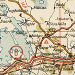 Waldin Estonian Road Map, Plate 5: Haapsalu. 1938 digital map