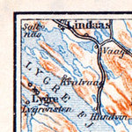 Waldin From Bergen to Voss, 1910 digital map
