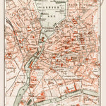 Waldin Geneva (Genf, Genève) city map, 1913 digital map
