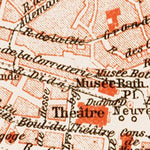 Waldin Geneva (Genf, Genève) city map, 1913 digital map