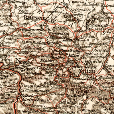 Waldin Germany, southeastern provinces of the northern part. General map, 1906 digital map