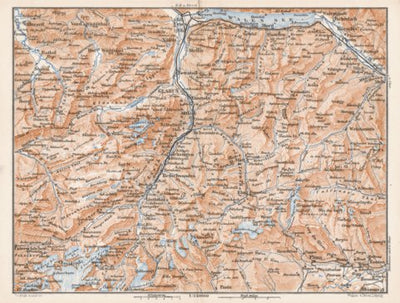 Waldin Glarus and environs map, 1897 digital map
