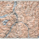 Waldin Glarus and environs map, 1909 digital map