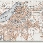 Waldin Göteborg (Gothenburg) city map, 1910 digital map