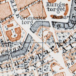 Waldin Göteborg (Gothenburg) city map, 1910 digital map