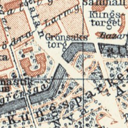 Waldin Göteborg (Gothenburg) city map, 1911 digital map