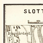 Waldin Göteborg (Gothenburg), Slottskogsparken map, 1910 digital map