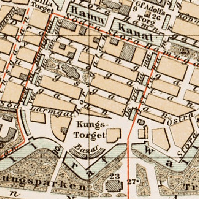 Waldin Gothenburg, 1899 digital map
