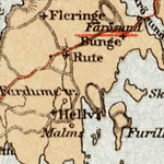 Waldin Gotland Island map, 1899 digital map