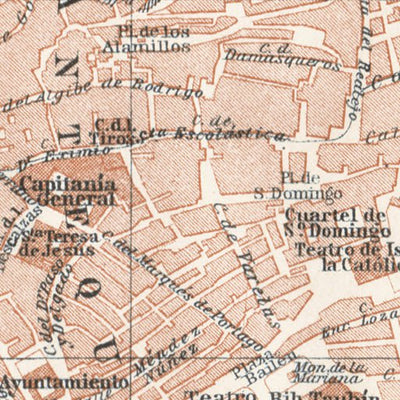 Waldin Granada city map, 1911 digital map