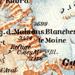 Waldin Great St. Bernhard environs map, 1897 digital map