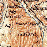 Waldin Great St. Bernhard environs map, 1897 digital map