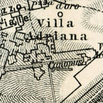Waldin Hadrian's Villa (Villa Adriana) site environs map, 1898 digital map