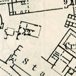 Waldin Hadrian's Villa (Villa Adriana) site plan, 1898 (Rome) digital map