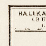 Waldin Halicarnassus (Halikarnassós, Bodrum), ancient site map, 1914 digital map